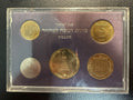 סט מטבעות סדרת חנוכה למחזור התשמ"ז 1986, בנק ישראל | Bank of Israel Hanukka Circulation Coin Set 1986 (5747)