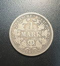 גרמניה 1875 A – 1 מארק, מטבע כסף 900, מטבעת ברלין | German Empire 1875-A – 1 Mark Silver .900 Coin – Berlin Mint