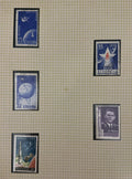 רומניה 1957–1972 – לוט 5 בולי חלל, Sputnik, Luna 2, Vostok ו-Apollo | Romania 1957–1972 – Lot of 5 Space Stamps – Sputnik, Luna 2, Vostok & Apollo