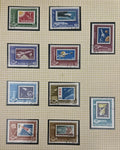 הונגריה 1963 – לוט 10 בולי חלל “ועידת שרי הדואר של המדינות הסוציאליסטיות” – Space on Stamps | Hungary 1963 – Lot of 10 Space Stamps – Socialist Postal Ministers Conference