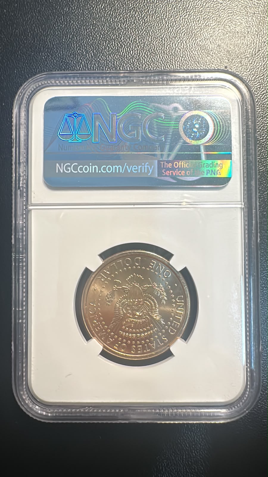 ארה״ב 2026 – דולר Donald J. Trump לציון 250 שנה לעצמאות, NGC MS65 | USA 2026 Donald J. Trump $1 – America 250 – NGC MS65