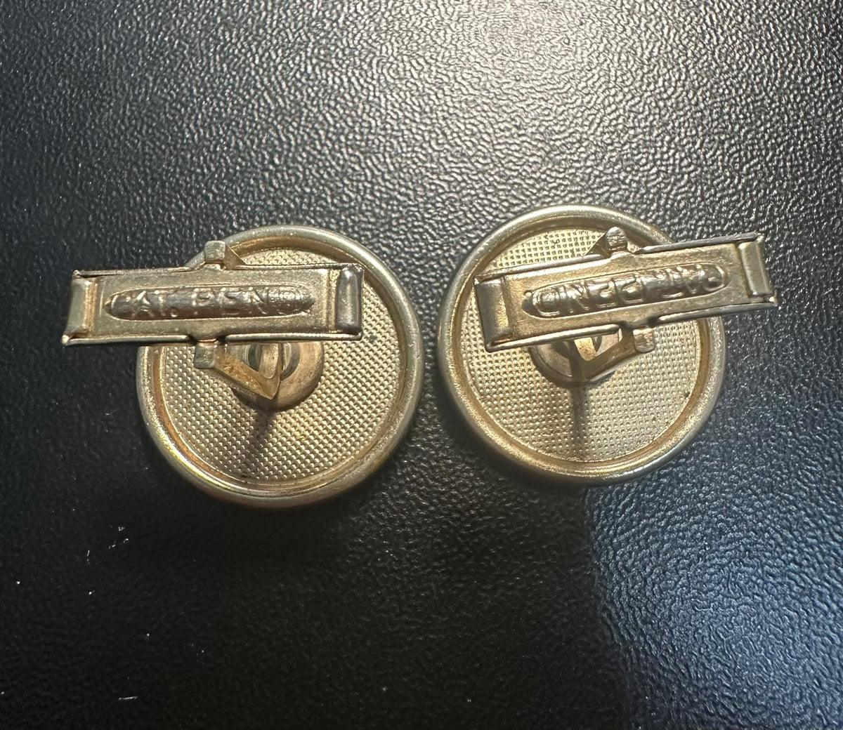חפתים וינטג׳ ממטבעות Buffalo Nickel אמריקאיים מקוריים – Indian Head / American Bison, מנגנון PAT PEND | Vintage U.S. Buffalo Nickel Coin Cufflinks – Indian Head & American Bison – PAT PEND