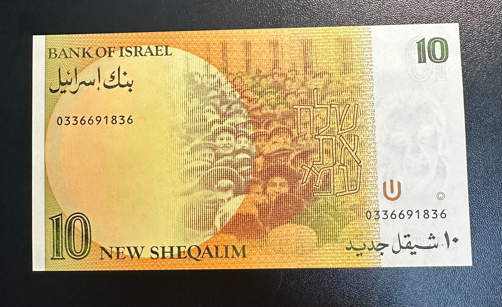 שטר 10 שקלים חדשים 1987 (התשמ"ז) גולדה מאיר, ישראל | Israel 10 New Sheqalim 1987 Banknote Golda Meir UNC