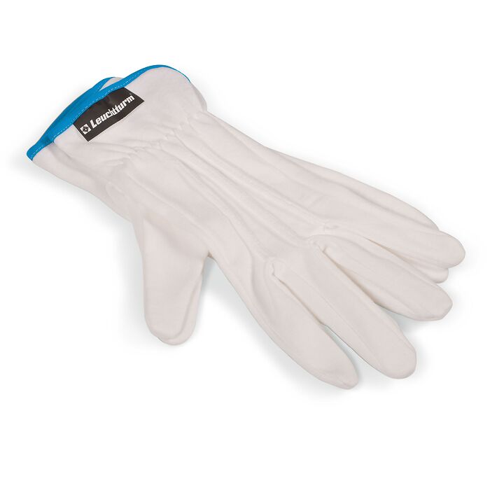 זוג כפפות כותנה בצבע לבן ONE SIZE Coin gloves made of cotton, universal size, 1 pair