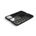 מגש עבור 12 קפסולות למטבעות, שחור / Mazzola tray for 12 Quadrum coin capsules, black