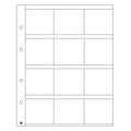 דפים שקופים עבור 12 מטבעות חבילה של 5 Optima coin sheets, for 12 coin Holders 50x50 mm, clear