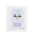 חבילה של 50 דפים לשטרות שקוף Optima Easy plastic sheets with one pocket, PP, clear, pack of 50