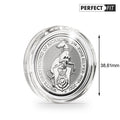 Ultra Perfect Fit קפסולות למטבעות עבור 2 oz. Queen's Beasts כסף (38,61 mm), חבילה של 10